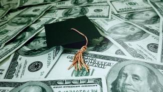 Money and graduation cap